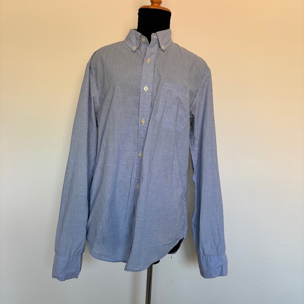 Men’s J. Crew Classic Blue Button Up
